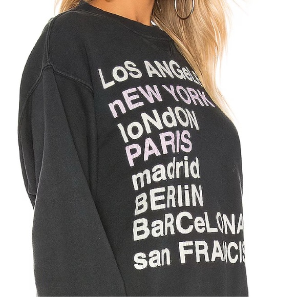 Anine Bing City Love Sweatshirt Size Small - Picture 12 of 12